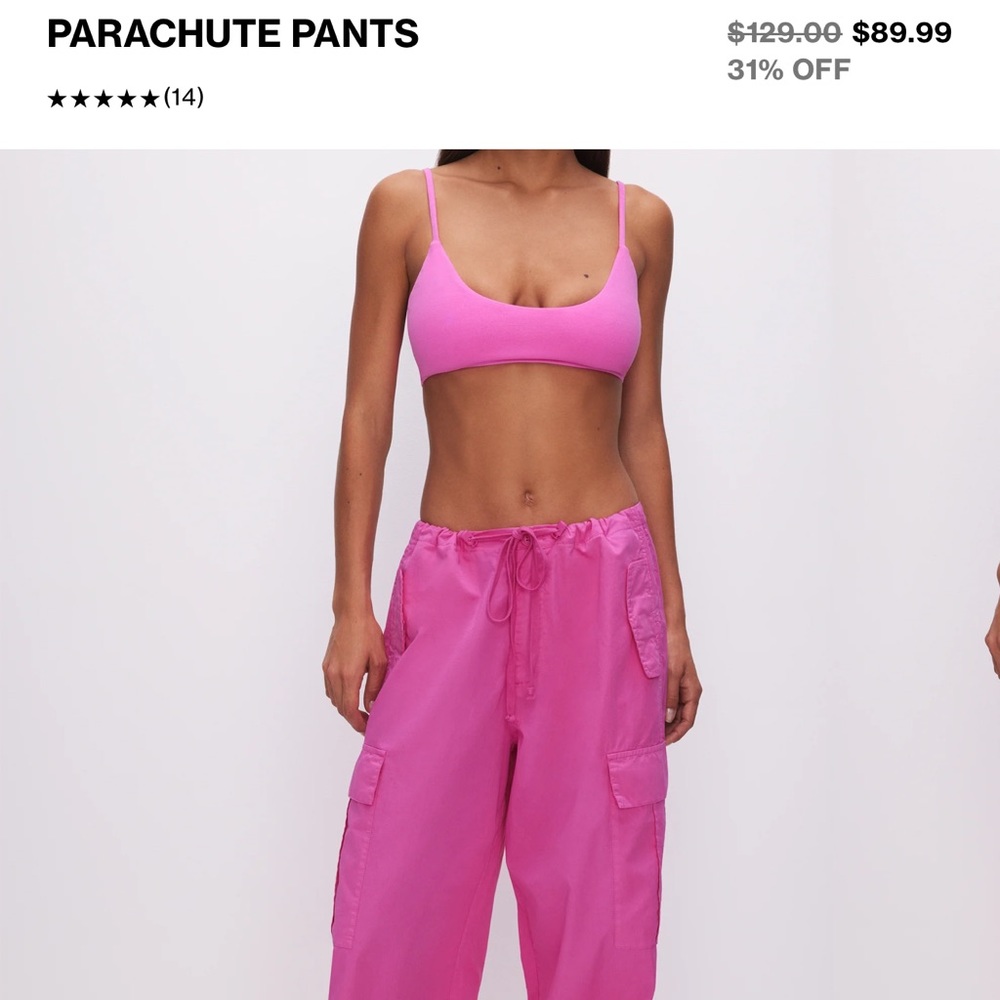 Good American Parachute Pants